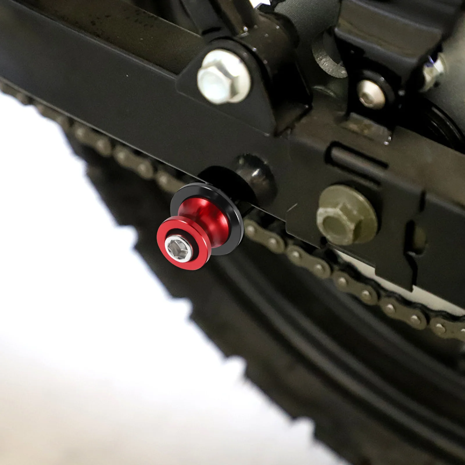 

1Set Motorcycle Swingarm Spools Stand Screw 10mm Iron Frame Sliders Durable Swing Arm Bobbins Universal Motorcycle Sliders