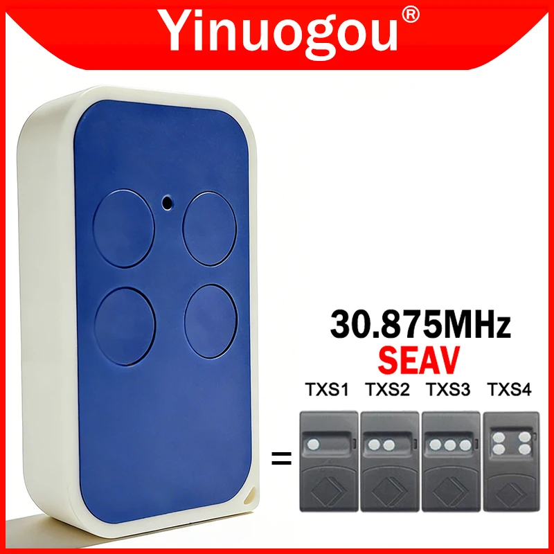 SEAV TXS1 TXS2 TXS3 TXS4 باب المرآب التحكم عن بعد 30.875 ميجا هرتز رمز ثابت جهاز إرسال محمول