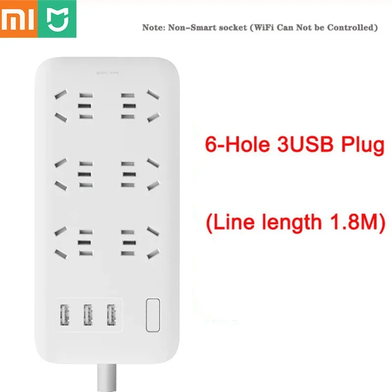 original xiaomi mijia power strip 2a carregamento rapido tomada de extensao usb soquetes padrao au ue reino unido eua adaptador mi casa 01