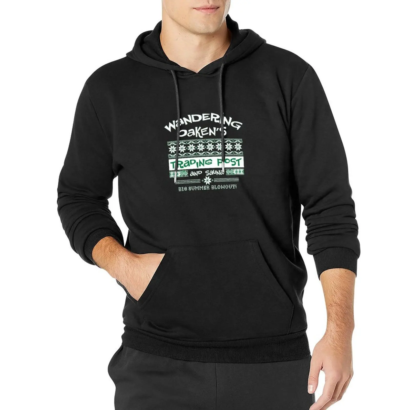 

Wandering Oaken's Trading Post and Sauna Pullover Hoodie autumn clothes hooded shirt designer hoodies