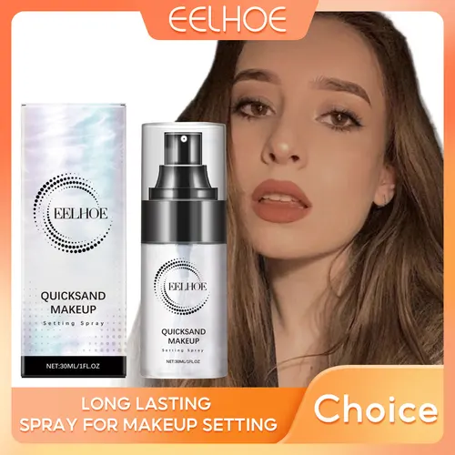 Imagen 1 del producto EELHOE-Spray fijador de maquillaje, resistente al agua, Control de aceite, brillo no pegajoso, hidratación de la piel, Spray fijador de secado rápido para productos de maquillaje
