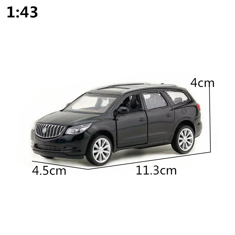 1:43 Buick Enclave SUV lega pull-back modello di veicolo pressofuso modello di auto in metallo colore casuale