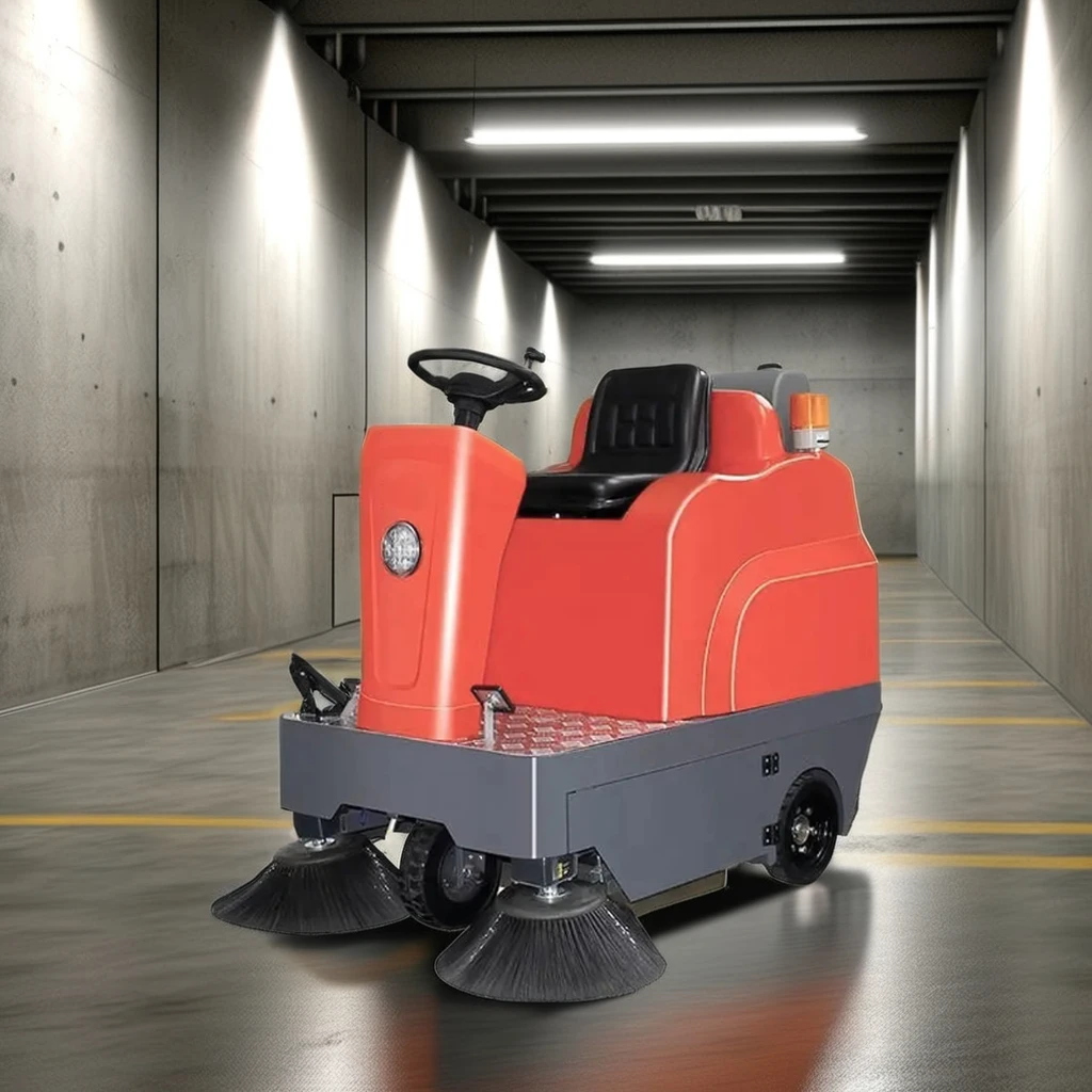 

China Supplier High Trafficability Eco-Friendly Ride On Industrial Electric Battery Powered Floor Sweeper With Motor,Brush