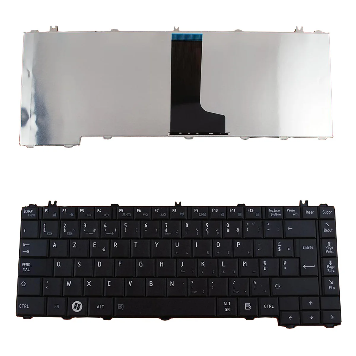 Siakoocty new Original FR French Laptop Keyboard for TOSHIBA C600D C640 L640 L640D L645 L645D BLACK(Compatible with L600)