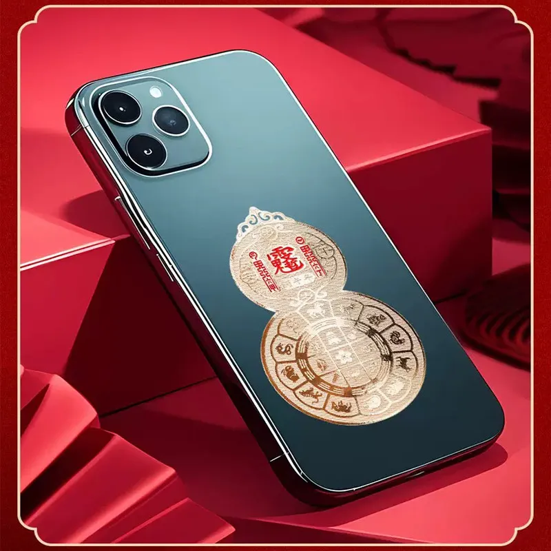 

Horse Year Nine Palace Flying Star Gourd Mobile Phone Sticker Creative Health Luckful Gourd Zodiac General Wen Zhe Taisui Amulet