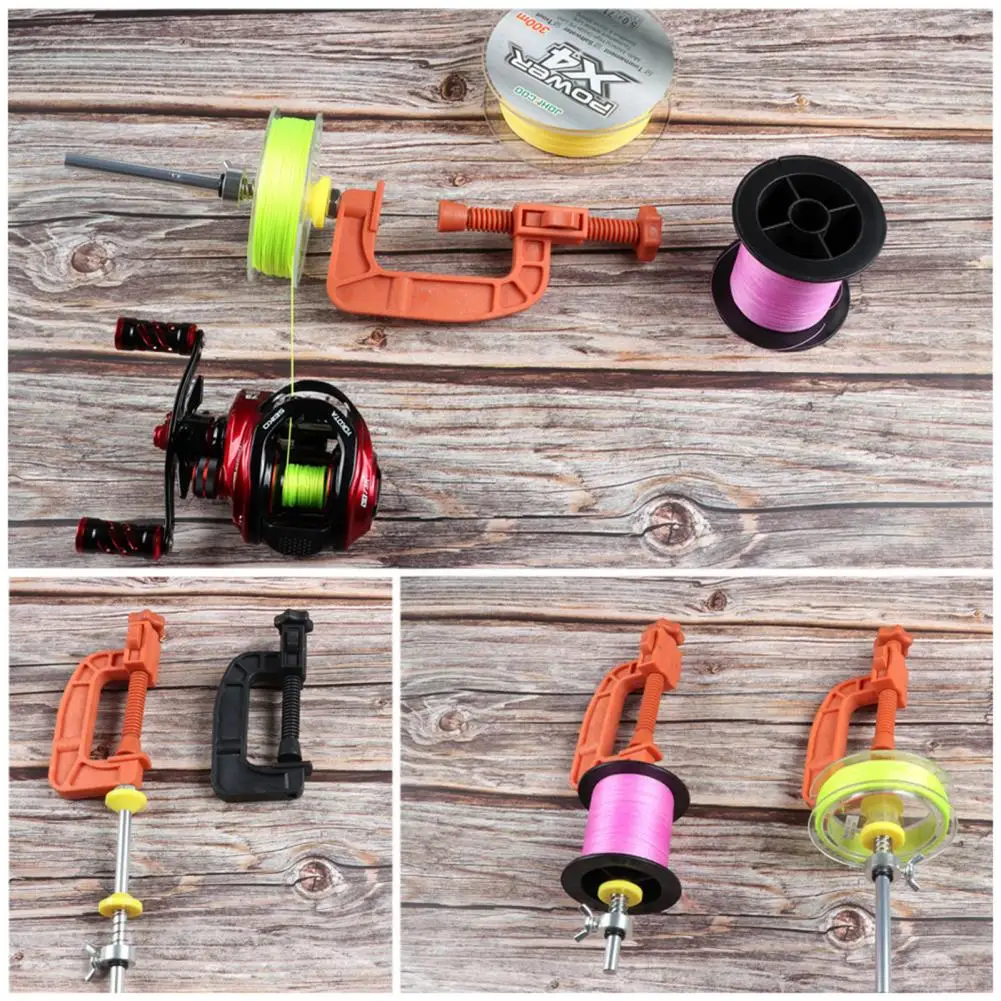 

Fishing Line Reel 1 Set Convenient Metal Screw Lightweight Adjustable Fishing Reel Line Spooler Machine Outdoor Fishing