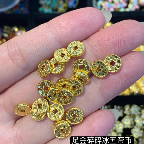 24k pure gold coins 8mm diy handstring view 2