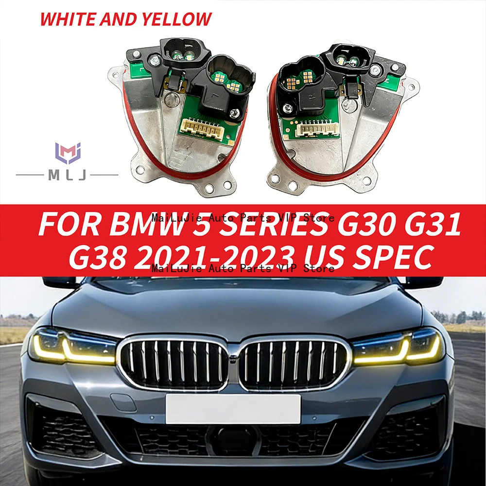 

For BMW 5 Series G30 G38 2021 2022 2023 LCI New Headlight Turn Signal Light Module LED Yellow/White Module 23508301 23508302