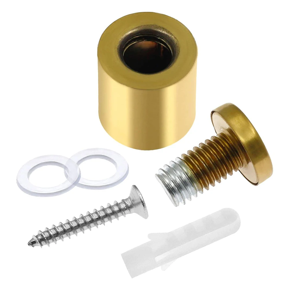 PZHI-24 Pcs 3/4 Inch X 1Inch Stainless Steel Standoff Screws, Wall Sign Standoff Mounting Hardware Advertising Glass Standoff