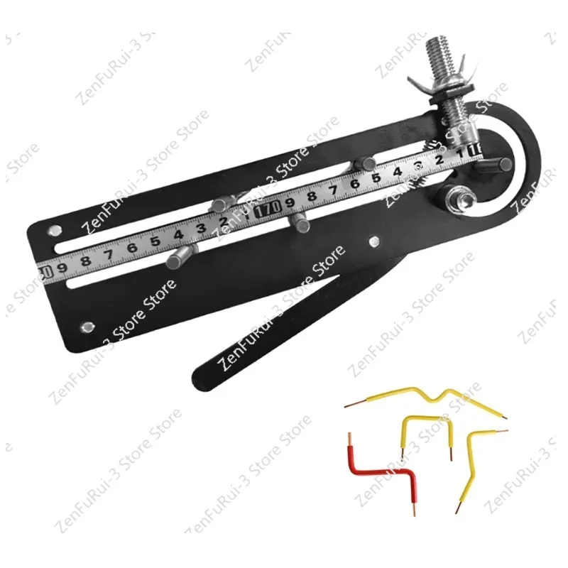 Mini Manual Wire Bending Machine 1-25MM2 Power Cable BV Hard Wire Bender Copper Iron wire Bending Tools 20-150°Angle control