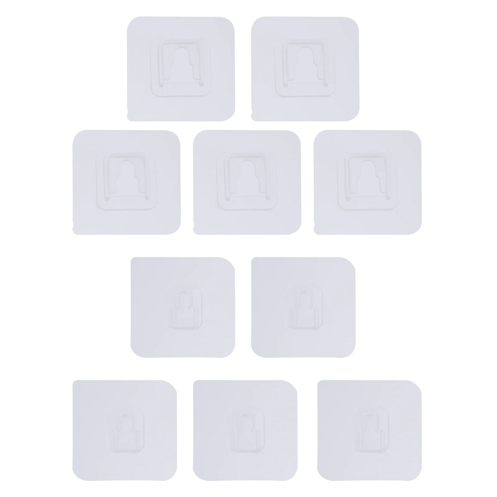 40 pezzi adesivi con fibbia di stoccaggio adesivi ultrasottili fibbie a parete senza chiodi senza installazione di perforazione fibbia da parete appiccicosa