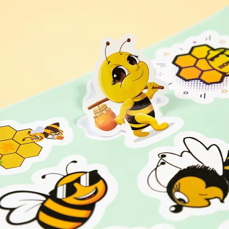 تخصيص الكرتون غير النظامية على شكل نجمة دعم ملصقات صناعة يدوية الطباعة للماء PVC ذاتية اللصق #2