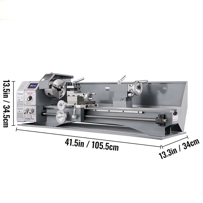 Drehmaschine | Sihao Drehmaschine Metall 1100W Bürstenloser Motor 38mm Spindel 220X600 Mini-Drehmaschine LED-Bildschirmanzeige Drehbank – Detail 10