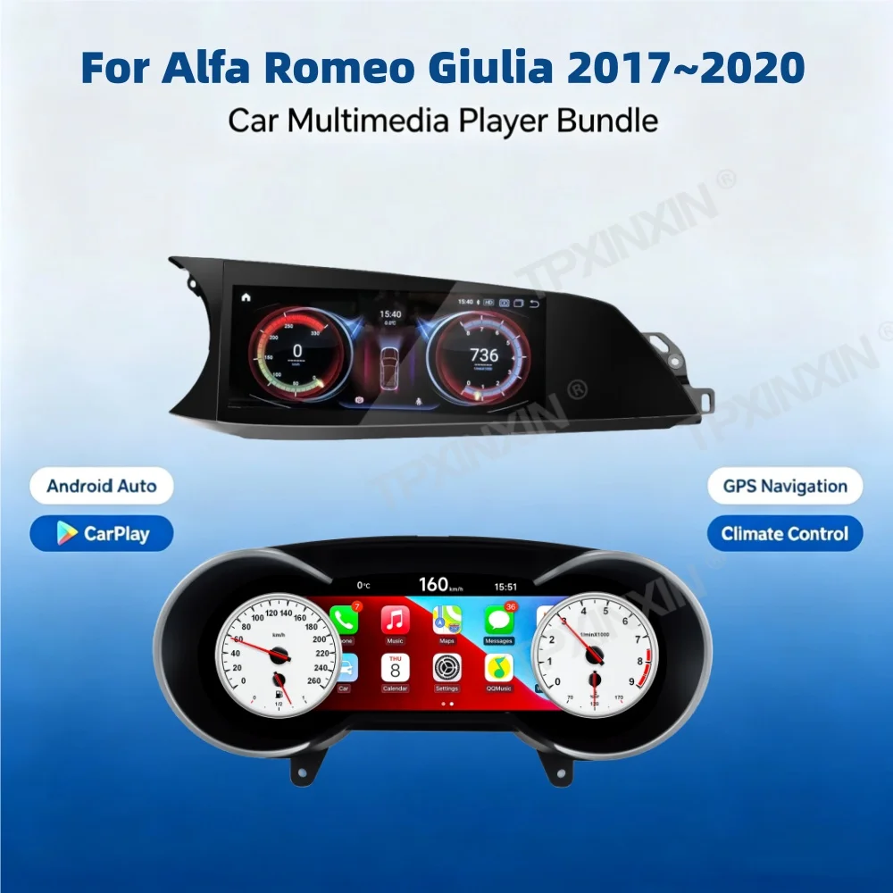 For Nissan Teana 2013~2018 Car Digital Virtual Cockpit Speedometer Instrument Panel LCD Meter Dashboard Wireless CarPlay