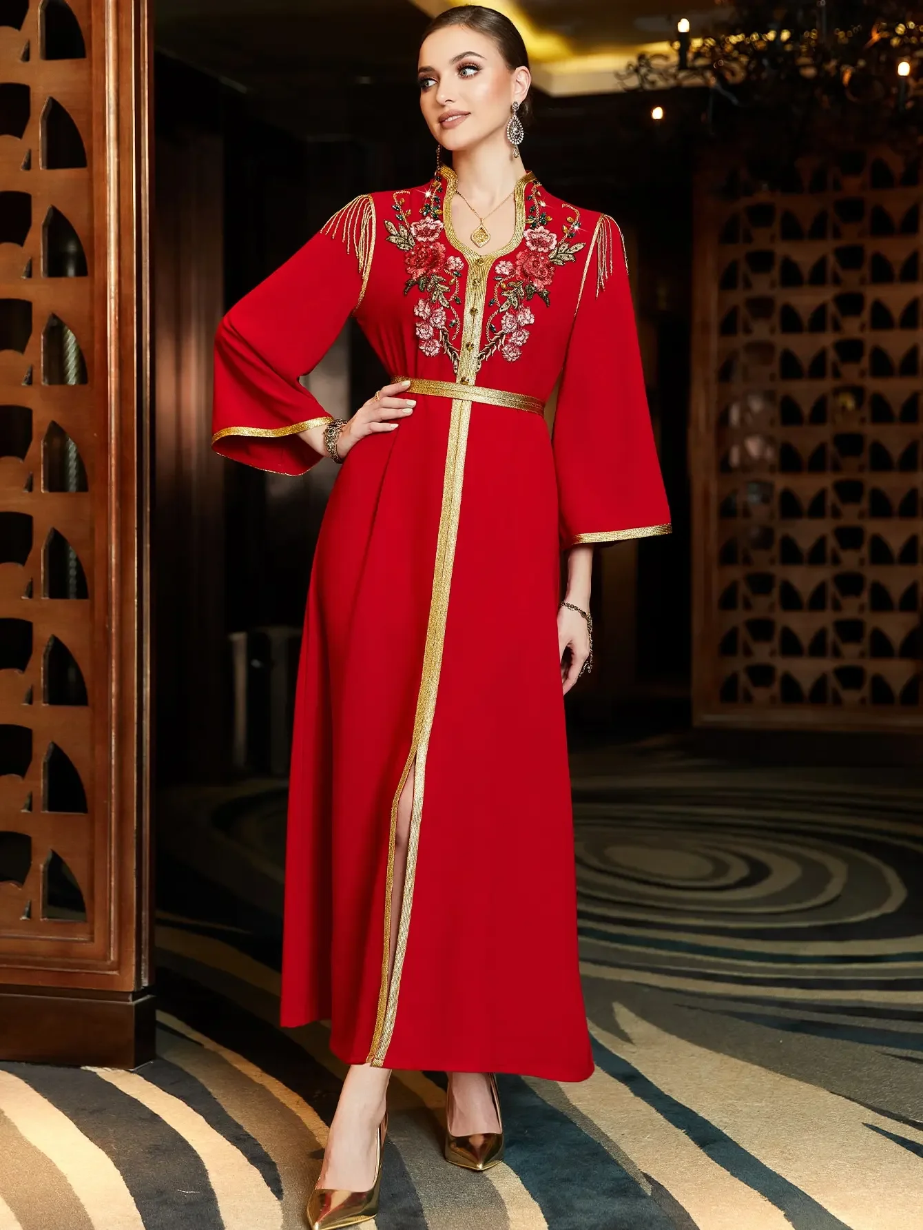 Eid Muslim Dress Abaya for Women Diamond Jalabiya Morocco Party Dresses Dubai Evening Abayas Kaftan Vestidos Arab Long Robe 2023