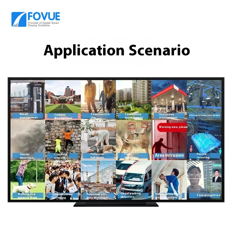 Fovue Edge AI Force Box لتعليم مركز التسوق المجتمعي والرعاية الطبية معدات الإعلان