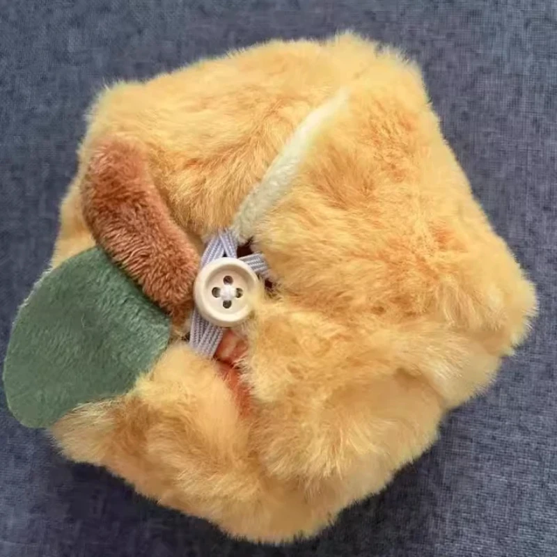 Kreative Plüschtiere Dekompression Orange Anhänger Plüschtier Schlüsselanhänger Anhänger Rucksack Hängende Dekoration Auto Innenanhänger