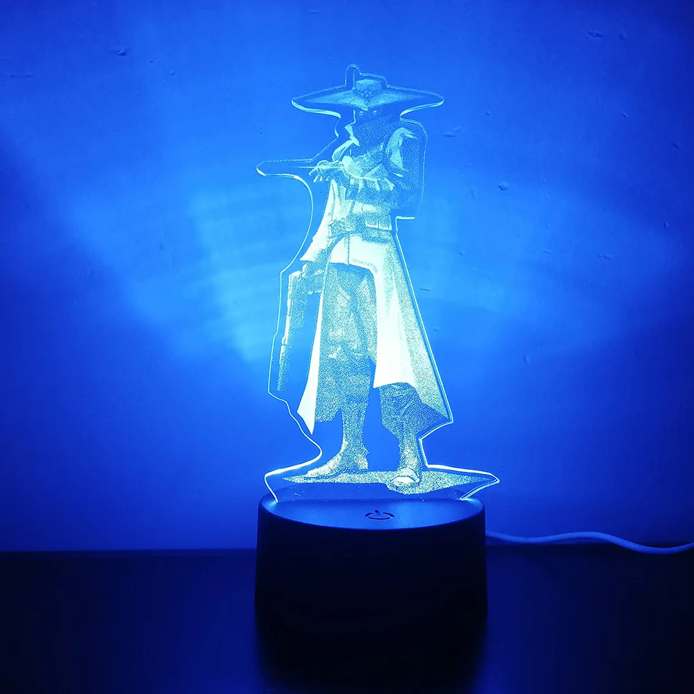 Valorant Figure Cypher 3d Led Lamp For Bedroom Custom Hero Write Name Night Lights Gaming Room Decor Brithday Gift