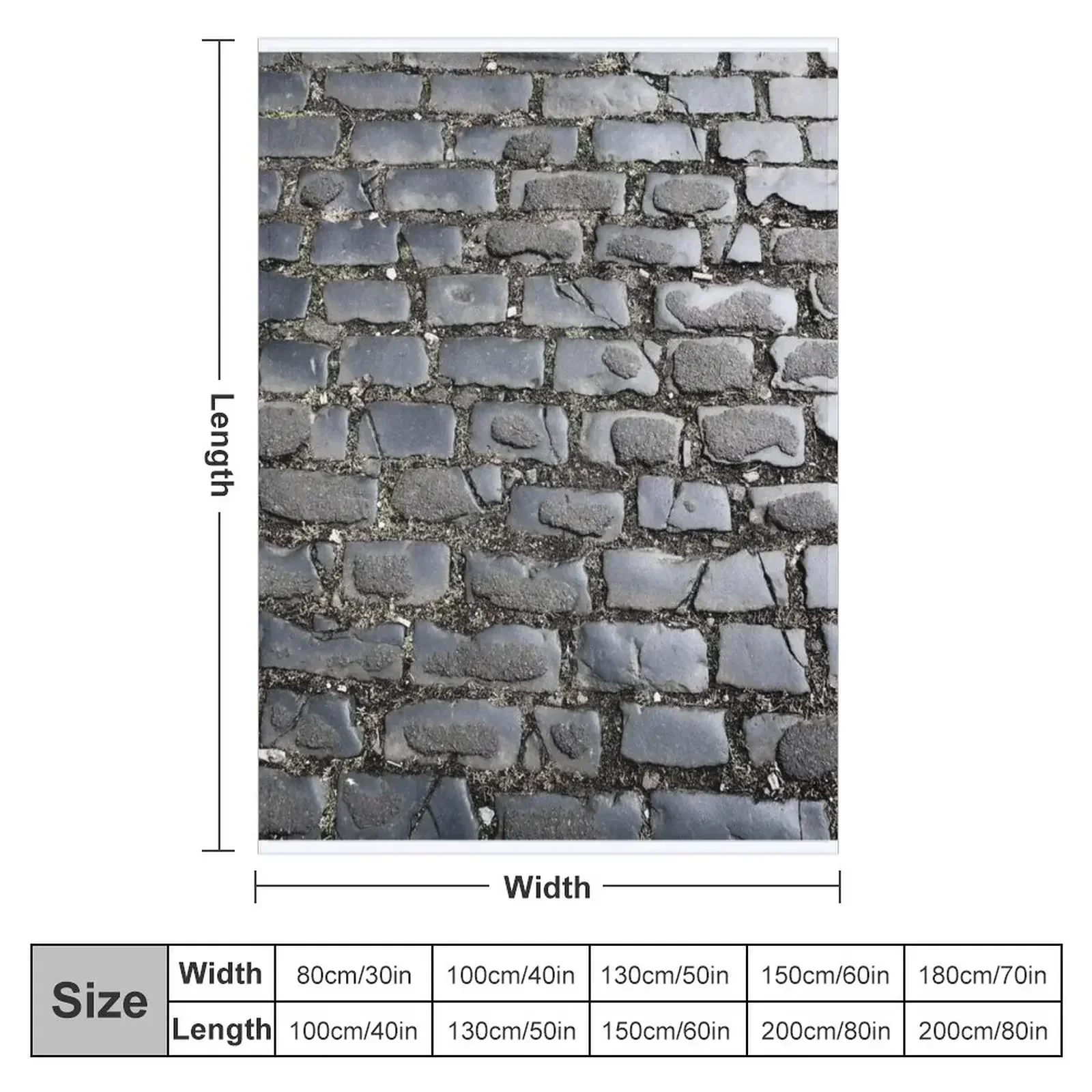 Cobbled Street Close Up Throw Blanket Luxury Thermals For Travel Weighted Custom Blankets