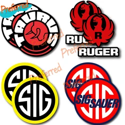 2x Taurus Ruger SIG Decal Stickers Truck Window Auto Parts Motorcycle Helmet Trunk Laptop Skateboard Styling Decals PVC Variety