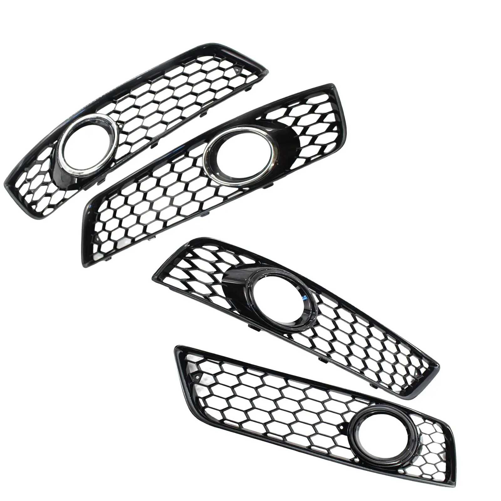 2 Pieces fog Light Grill Cover Lower 8P0807681D 8P0807682D for Audi A3 8P 2009-2013 Replacement Exterior Accessories