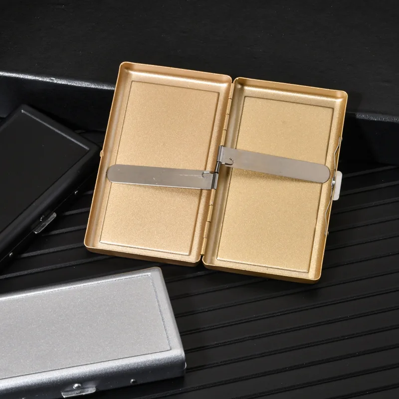 Metal Frosted Cigarette Case Universal Cigarettes Portable Moisture-Proof Compression-Resistant Creative Storage Box