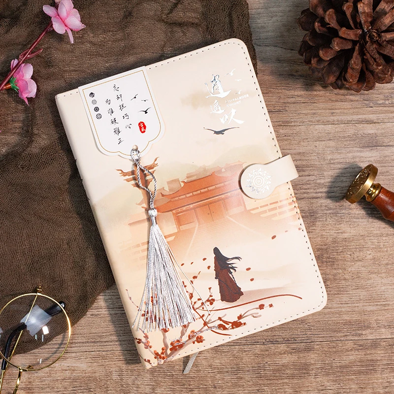 Chinese Style Cute Notebook Beautiful Diary Freehand Sketching School Notebook  Stationery Student  Notepad Gift