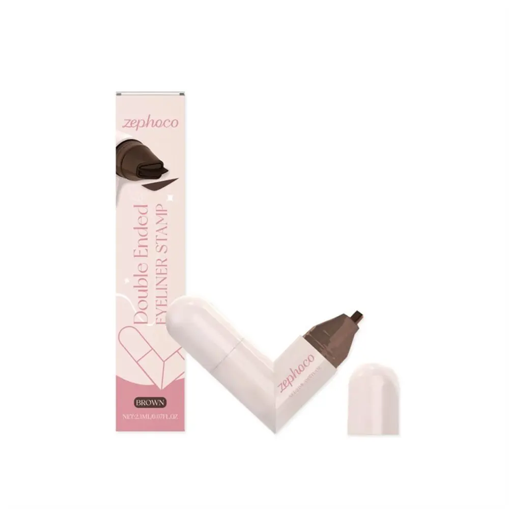 New Waterproof Eyeliner Stamp Quick Dry Black Color Eye Liner Stamp Rotatable Portable Eyeliner Stamp Pen