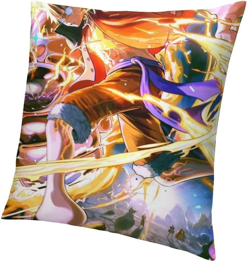 The Road of Rage Flies in Excitement Anime Pillowcase Anime Or Art Customized Zipper Pillowcase for Car Decoration Sofa Bedding