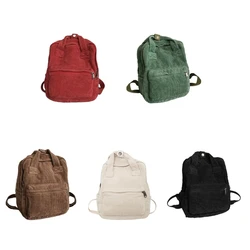 Vintage Travel Bags Japanese Corduroy School College Backpacks Rucksack