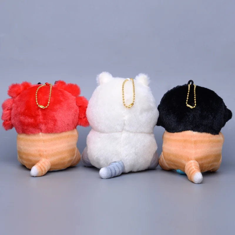 17Cm Anime Mofusand Plush Keychain Pendant Cartoon New Role-Playing Kawaii Crab Penguin Plush School Bag Pendant Birthday Gift