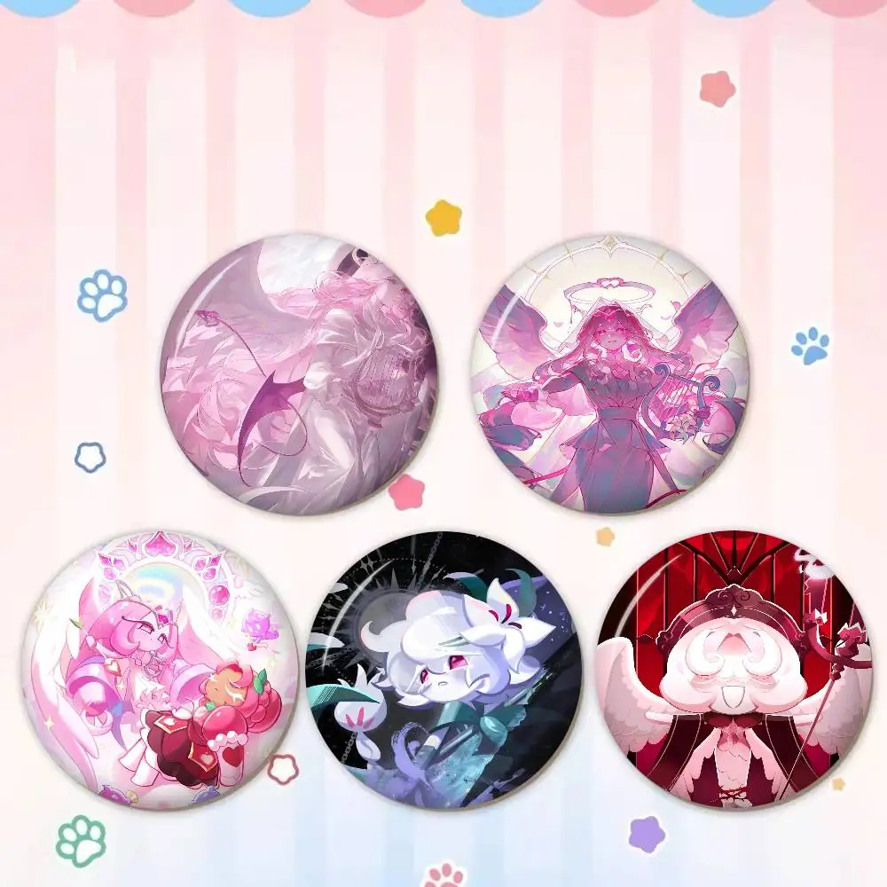 C-Cookie-Run:-Kingdom Cute-Fantasy Customizable Soft Button Pin For Women Creative Jewelry Funny Badge Cartoon Lover Hat