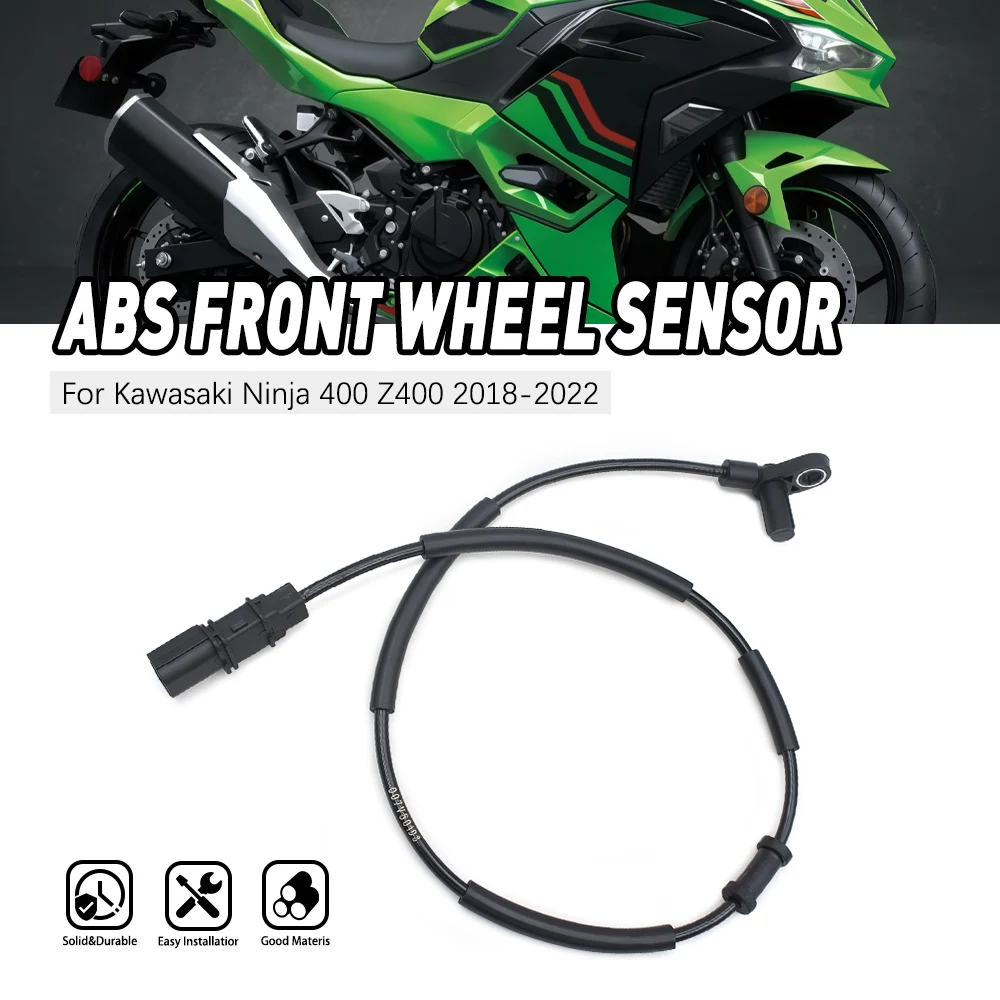 

Front Wheel Speed Sensor ABS For Kawasaki Ninja 400 Z400 2018 2019 2020 2021 2022 Brake System Sensor Cable Motorcycle Parts