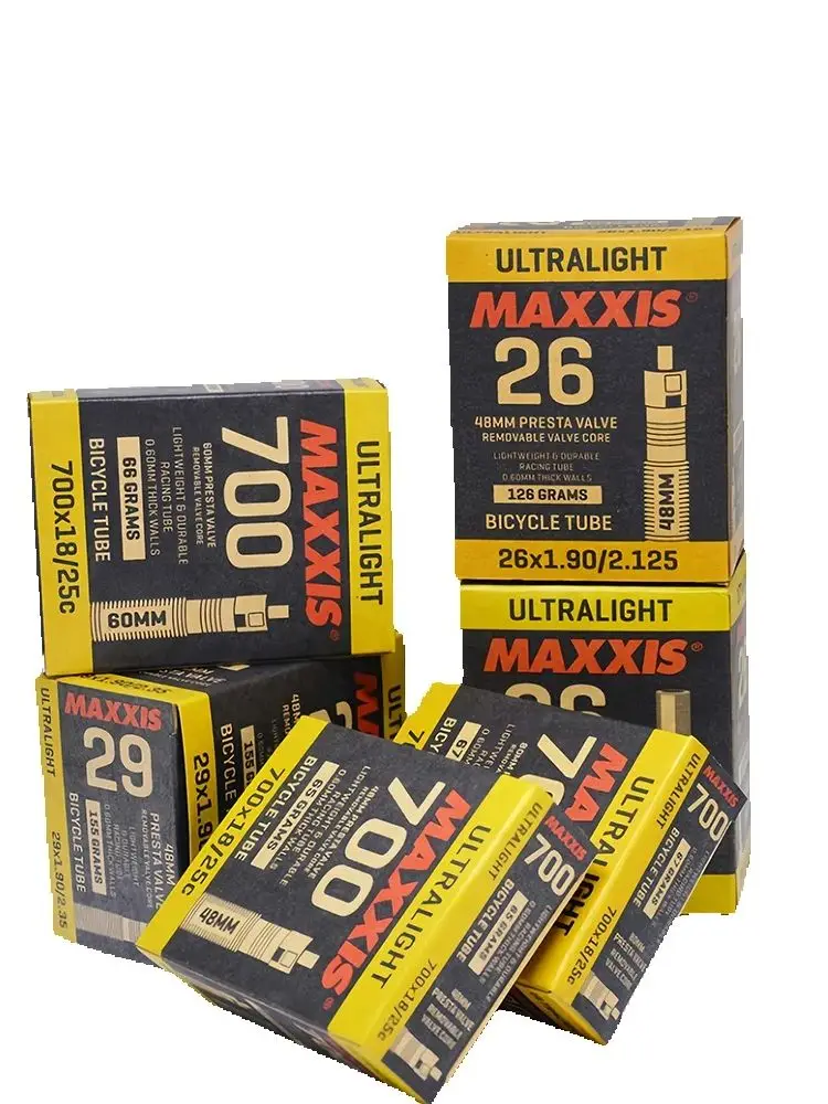 AliExpress maxxis（运动及娱乐） MAXXIS ULTRALIGHT Bicycle Inner Tube 0.60mm Thin Wall  Bike Tube 26 27.5 29 700 FV(PV)  AV(SV) For XC Race And Training