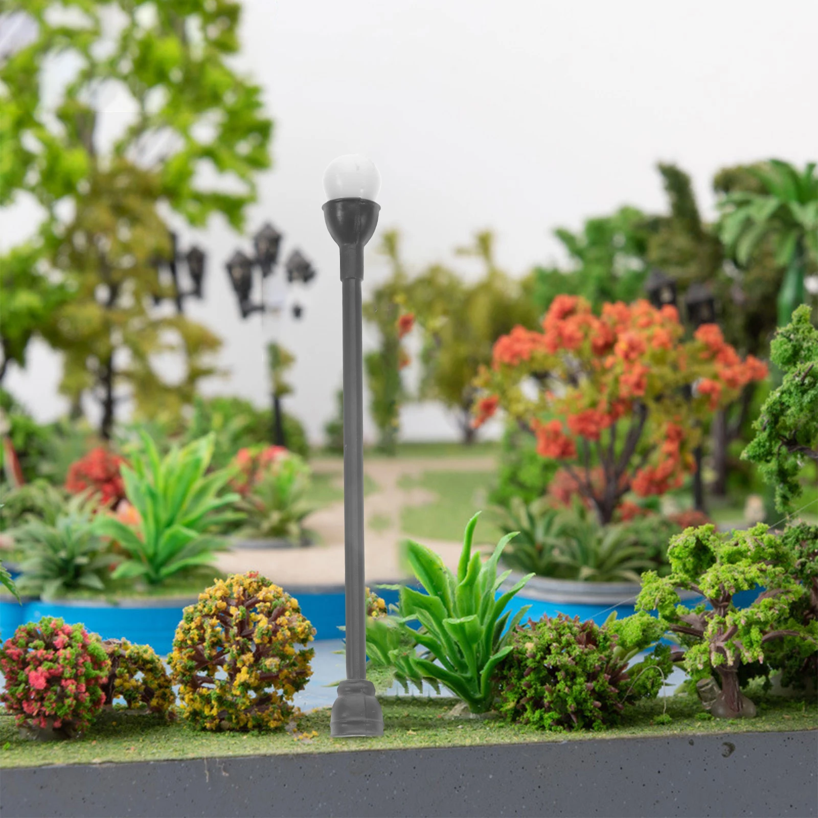 12 قطعة من ملحقات الإضاءة الفريدة لديكور مصباح الشارع الصغيرة لتصميم مشهد المنزل المصغر وتخطيطات إبداعية ذاتية الصنع #4