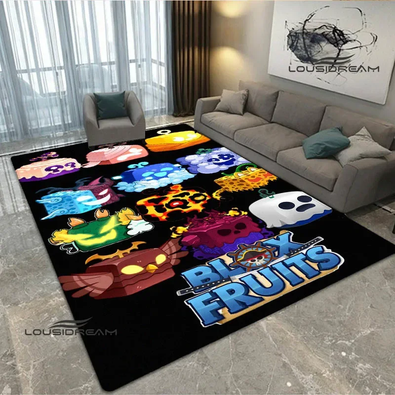 3D game B-blox fruits printed carpet Non -slip carpet bedroom decoration living room decoration washroom floor mat birthday gift