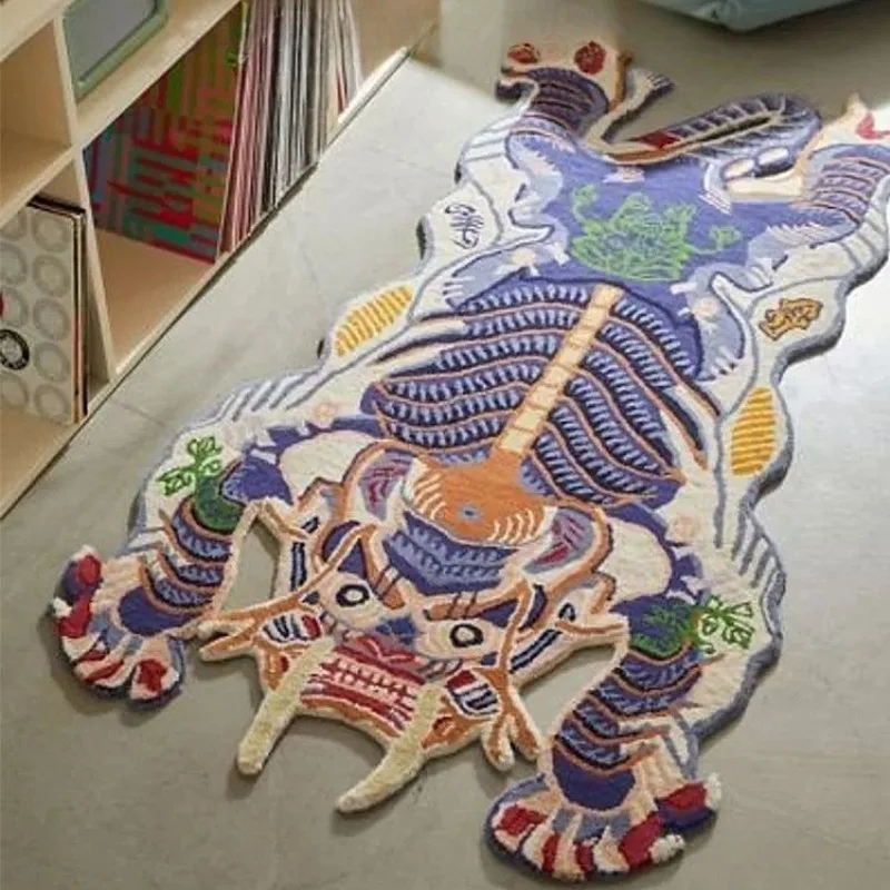 

Tiger carpet special-shaped living room designer coffee table mat cloakroom creative ins bedside blanket