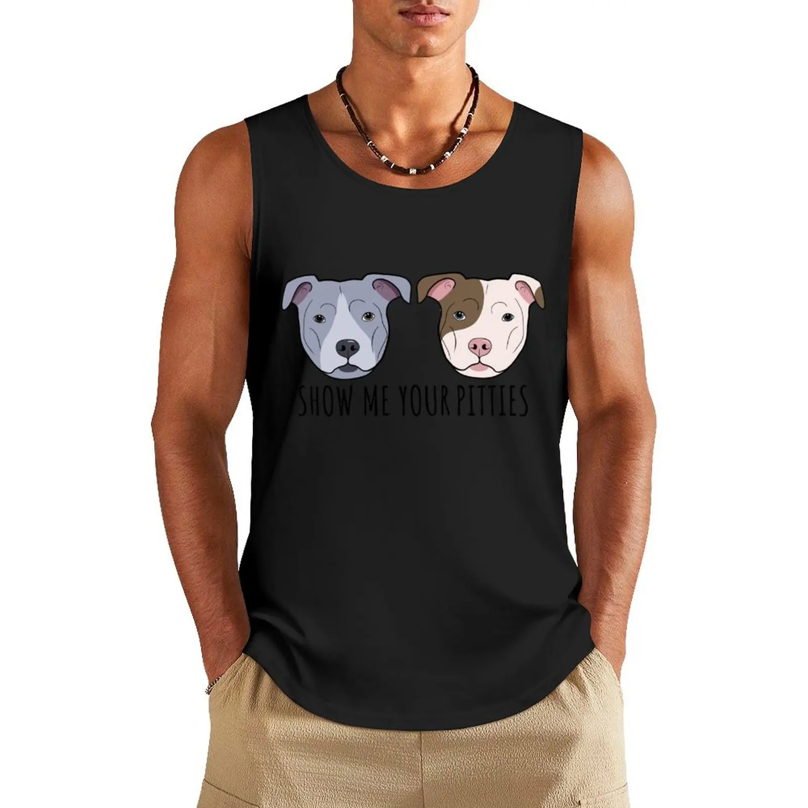 

Show Me Your Pitties Tank Top gym clothes man Men's gym t-shirt Men's summer clothes 2025 mens gym clothes