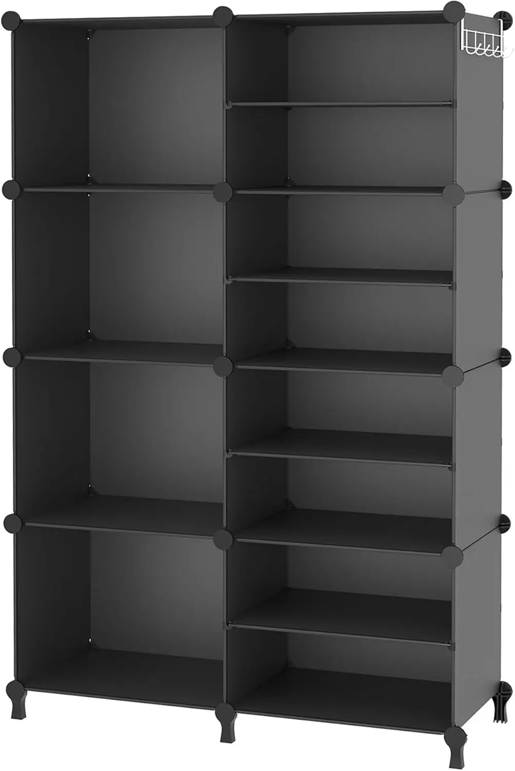 Closet Organizer 8 Cube  Shelves Portable Closet Clothes Organizers and  Stackable Cubby Shelving for Closet Bedroom Living Room