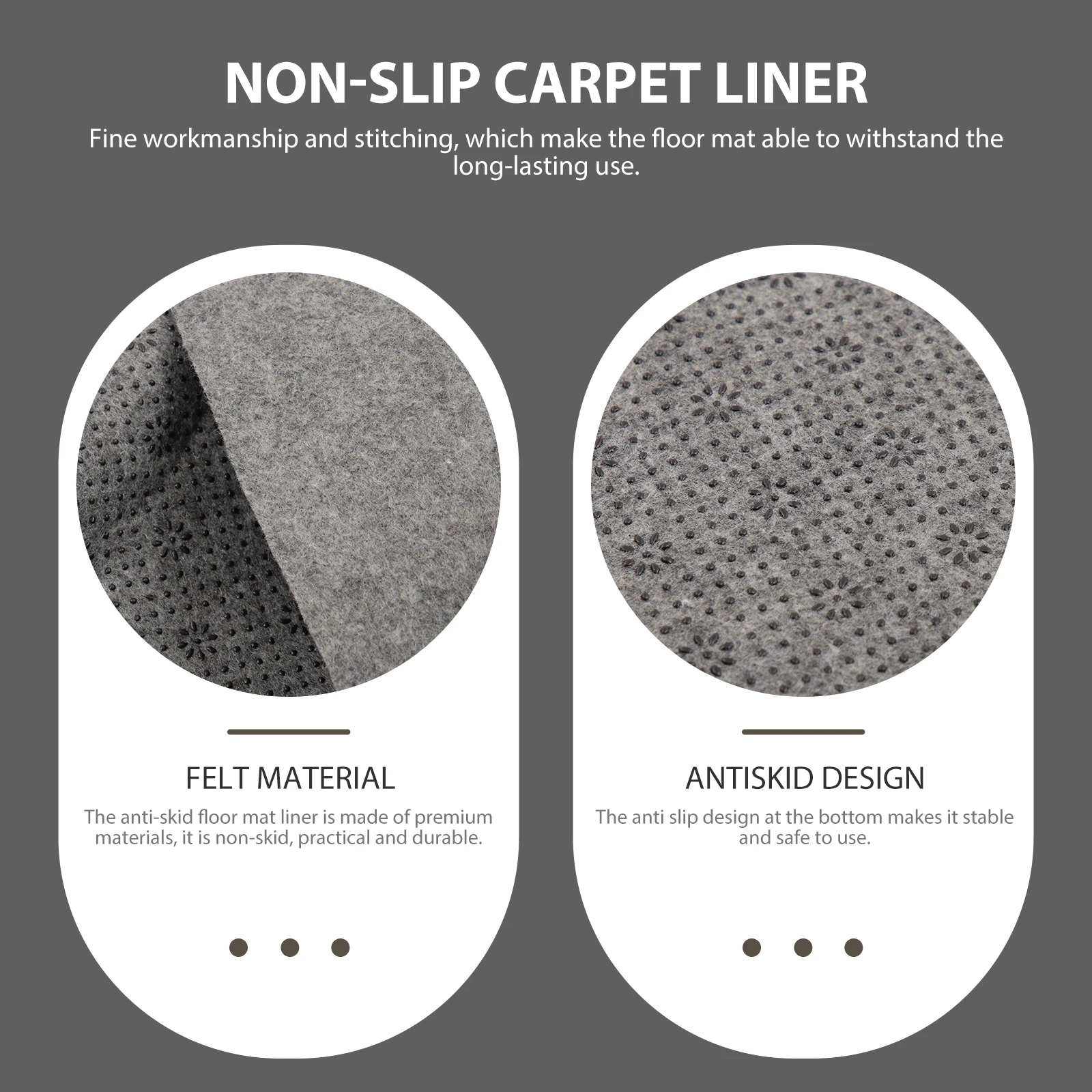 

Non-Slip Floor Mat Liner Anti-Skid Pad for Smooth Surfaces Rug Carpet Silicone Non-Slip Cushion Anti-Skid Pad for Carpet