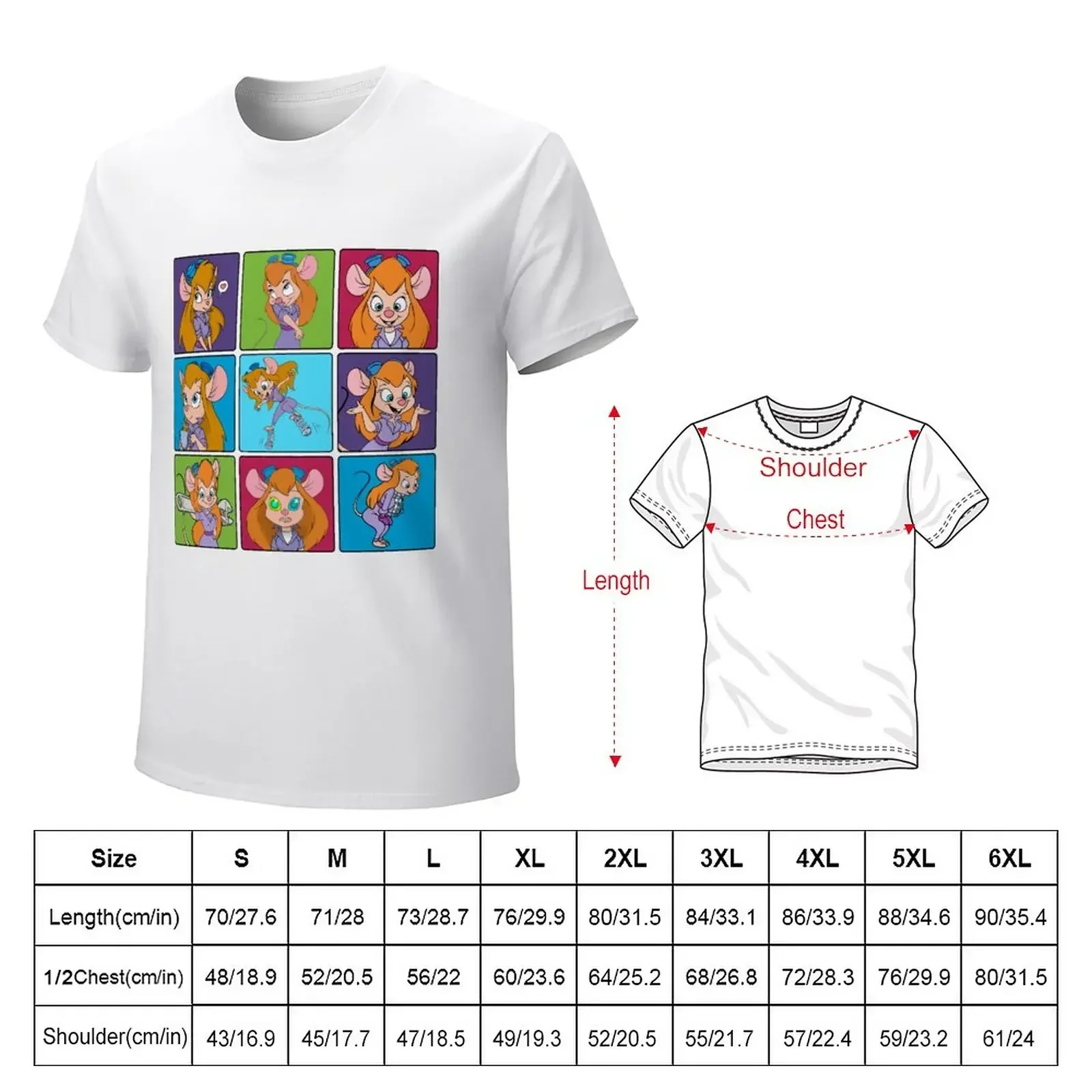 Rescuer Gadget Hackwrench squares T-Shirt blue archive korean fashion shirts graphic tee clothing for men