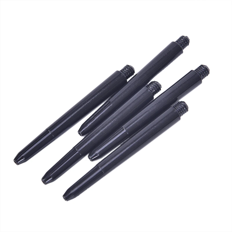 Black 50pcs/lot Nylon Dart Shafts 2BA 48mm Screw Thread Plastic Dart Stems Darts