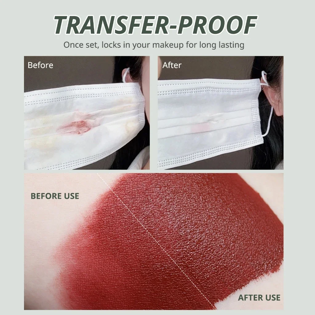 Beauty Glazed Face Powder 24H Oil Control Matte Flawless Full Coverage ยาวนานนุ่มกันน้ําพร้อมกระจกและพัฟ