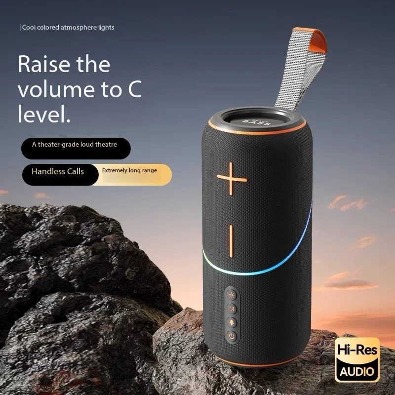 

3000mAh Outdoor Bluetooth Speaker 20W Bass IPX5 Wireless Speaker, 360° HD Sound Subwoofer for Backpacking, Poolside, BBQ