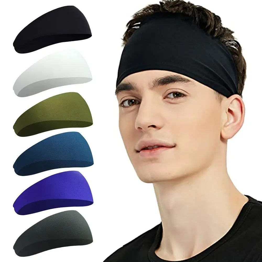 

2pcs Non-slip Bike Headwear Absorbent Running Fitness Hairband Cycling Headband Hair Sweatband Sports Headbands