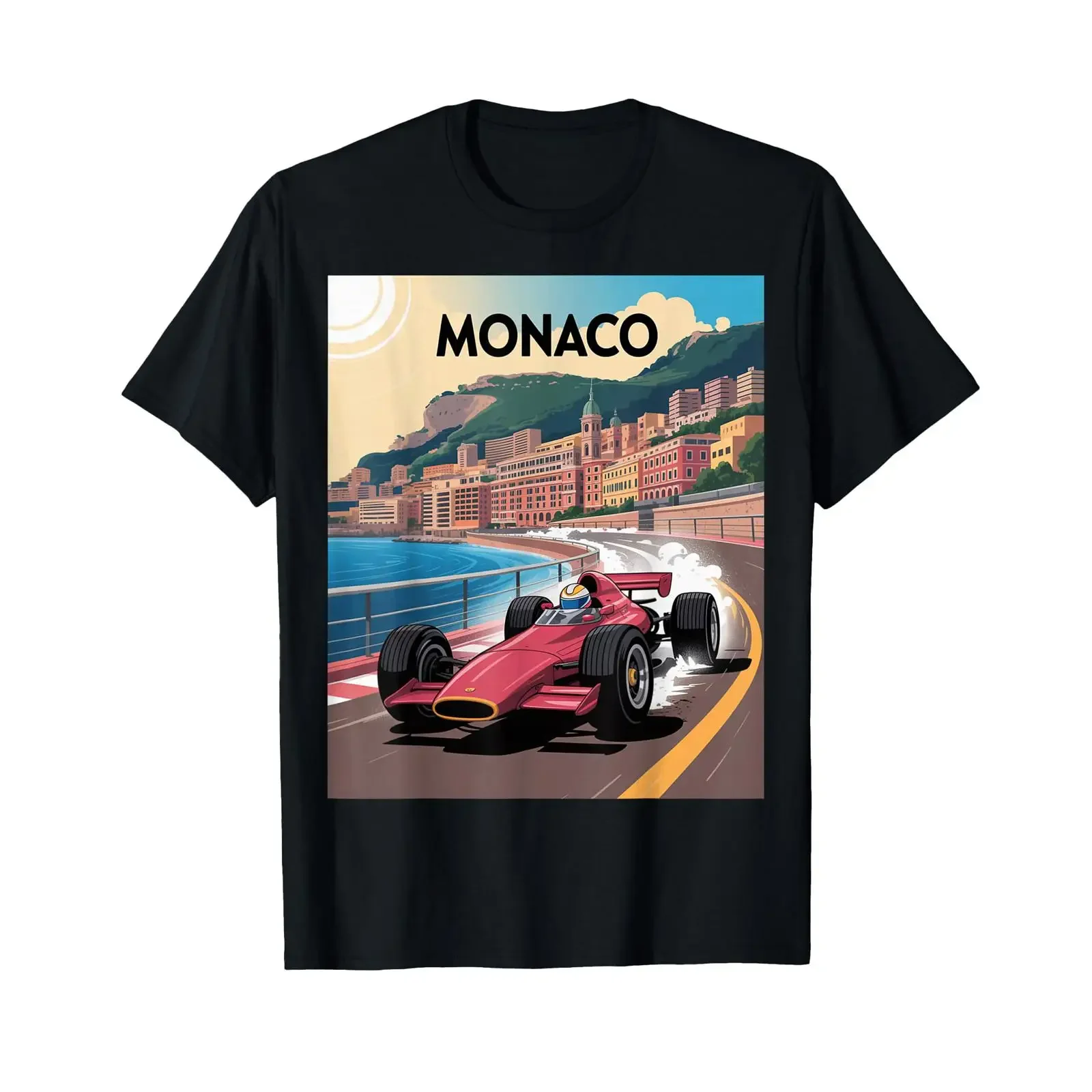 Vintage Monaco 1937 Classic Race Car Men Lover Racing Design T Shirt vintage Washed Casual Slightly graphic homme streetwear