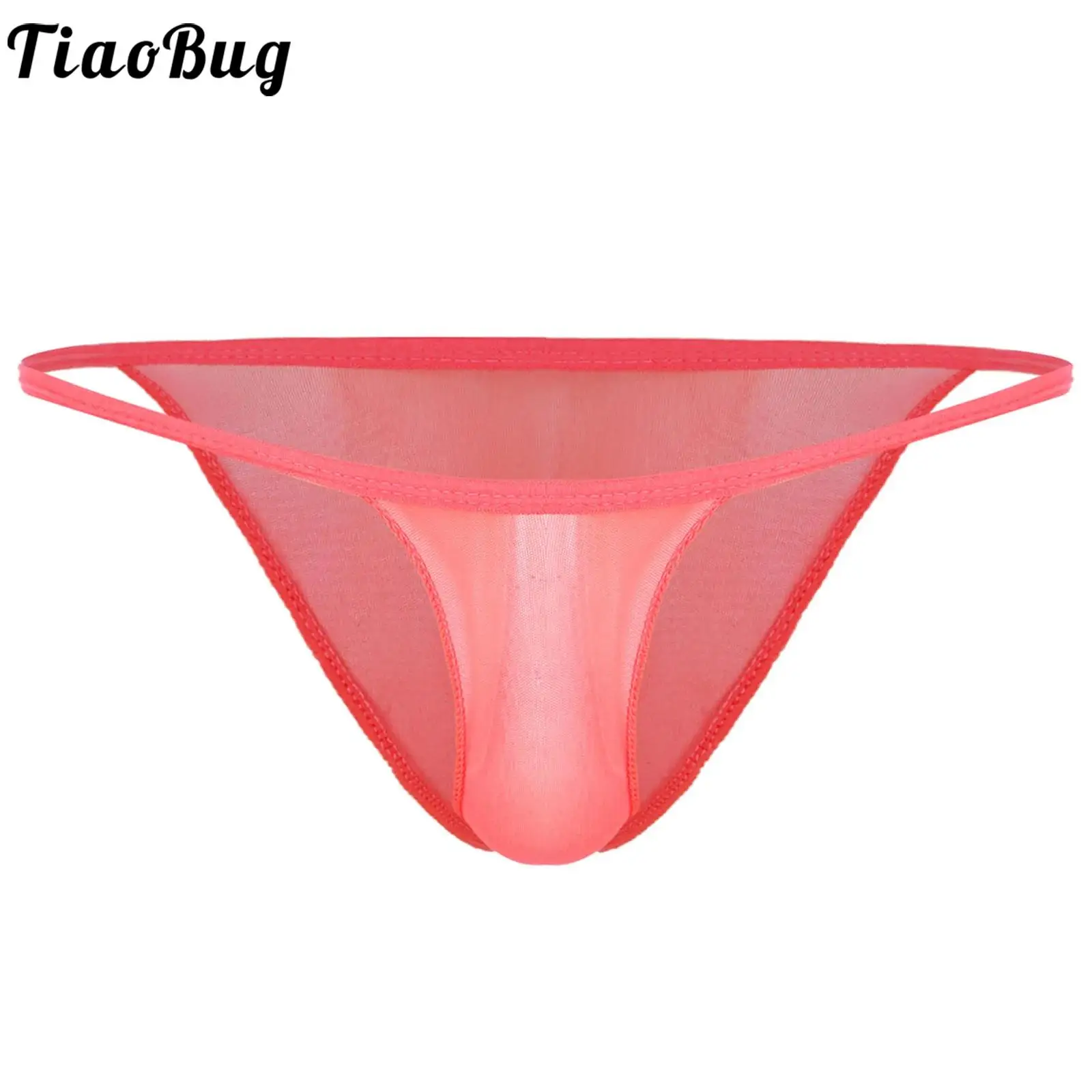 

Men's Sexy Low Waist Briefs Thongs Solid Color Stretchy Breathable Mini Panties for Private Pool Parties Everyday Underpants