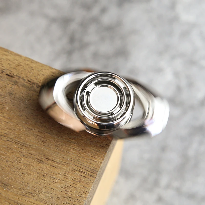 EDC Fingertip Kreisel Zwei-Blatt Fidget Spinner Zappeln Spielzeug Büro Stress Relief Spielzeug Für Erwachsene Kinder Geschenk