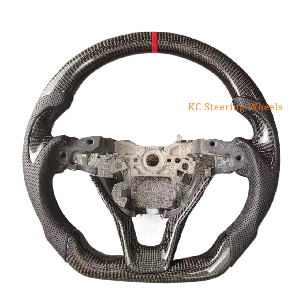 

Customized For Honda Accord 10th gen 2018 2019 2020 2021 2022 2023 Carbon Fiber Black leather Steering Wheel