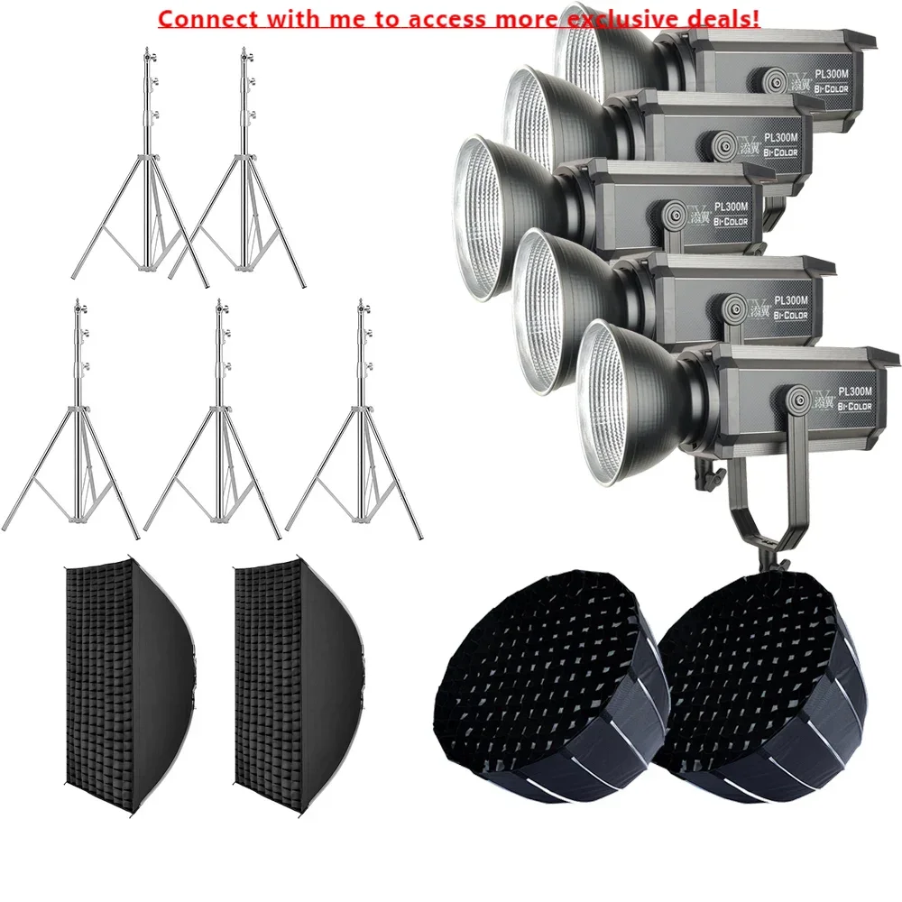 

Tianmei Factory Wholesale Live Stream Lighting Set 200W LED Video Light With Softbox And Tripod Stand